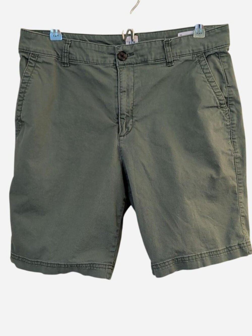 Gap Women's Olive Green 9" Chino Shorts Size 10